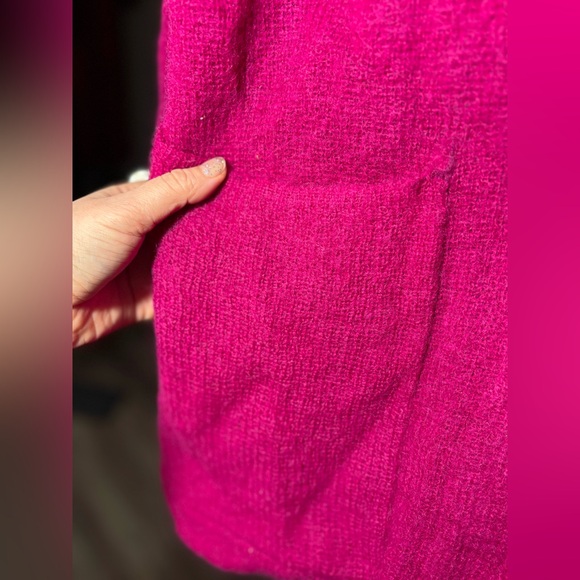 Vintage P.G.E. Mohair Knit Coatigan Blazer • Majestic Magenta • Oversized Luxe - Picture 6 of 17